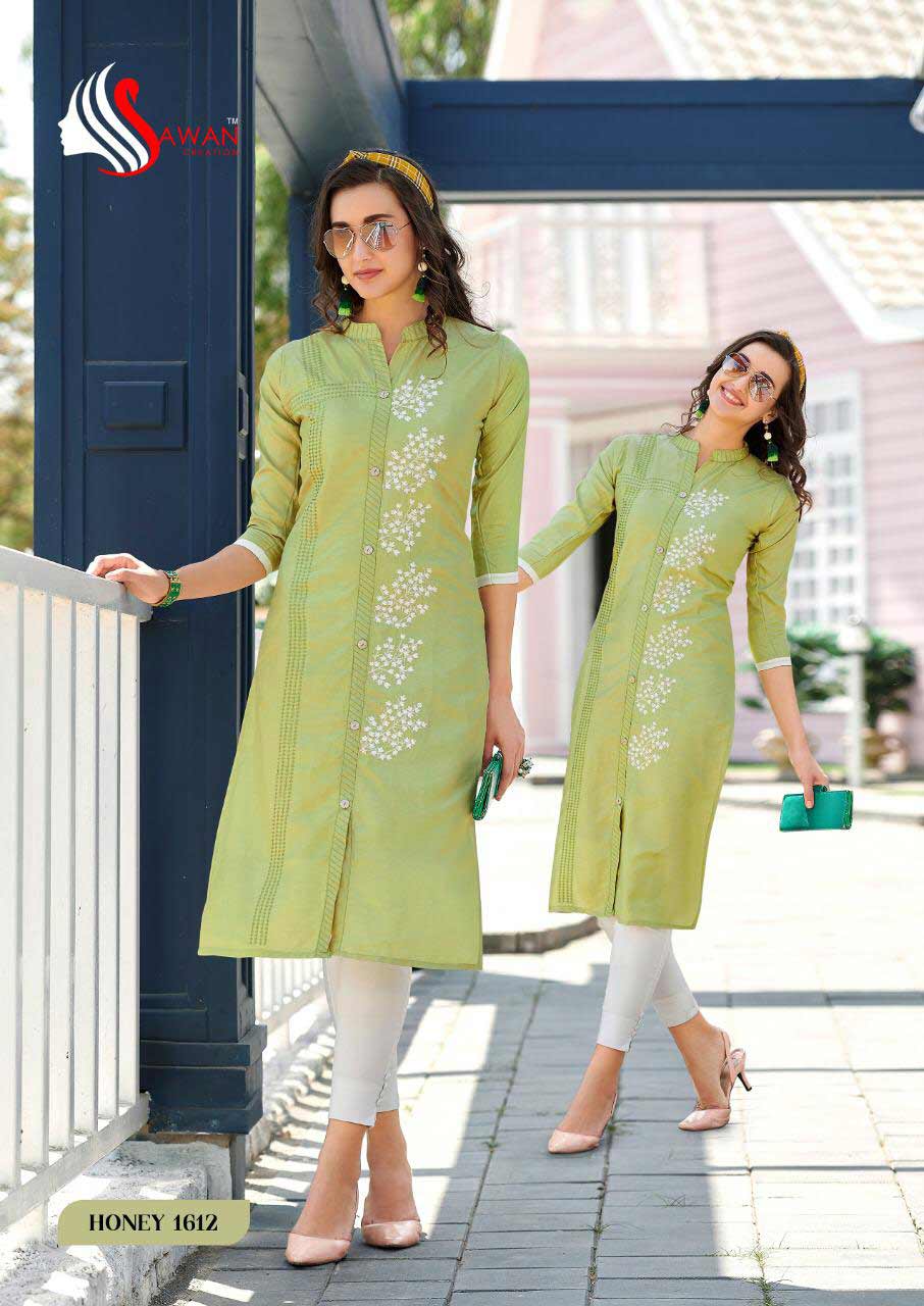 Honey Vol-16 Rayon Stripe Kurti Set Honey Vol-16 Rayon Stripe Kurti Set